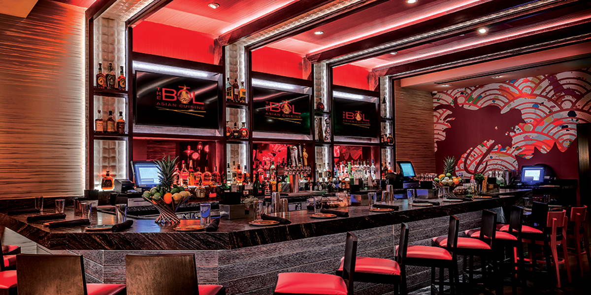 The Bol Asian Cuisine interior bar image